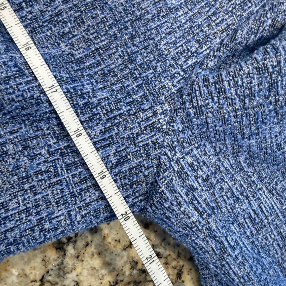 LOFT Women's Blue Tweed Blazer - Picture 6 of 7